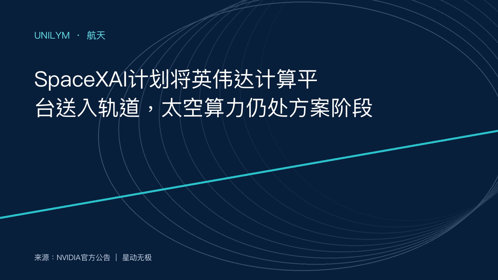 面向太空计算的英伟达Vera Rubin平台示意