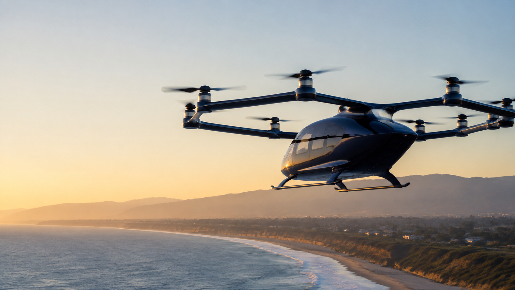 Archer Midnight eVTOL 飞机开展跨城飞行测试