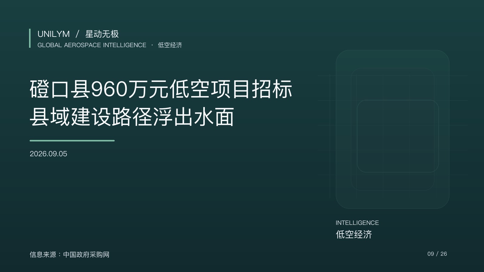 磴口县低空经济平台服务器与无人机招标主题封面
