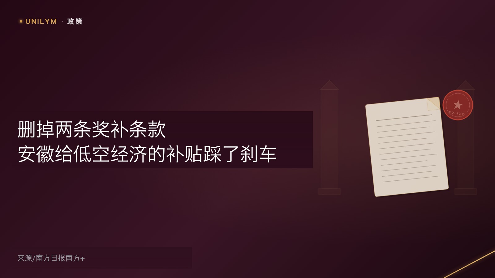 星封面政策类模板,安徽低空补贴退坡