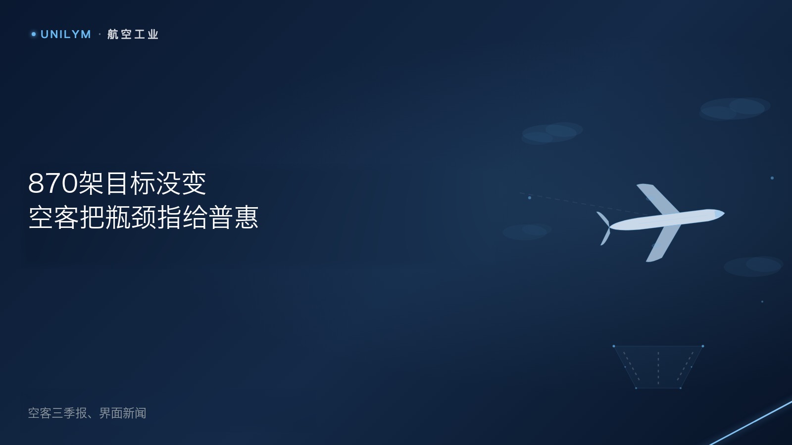 星封面航空工业模板，标题为870架目标没变空客把瓶颈指给普惠