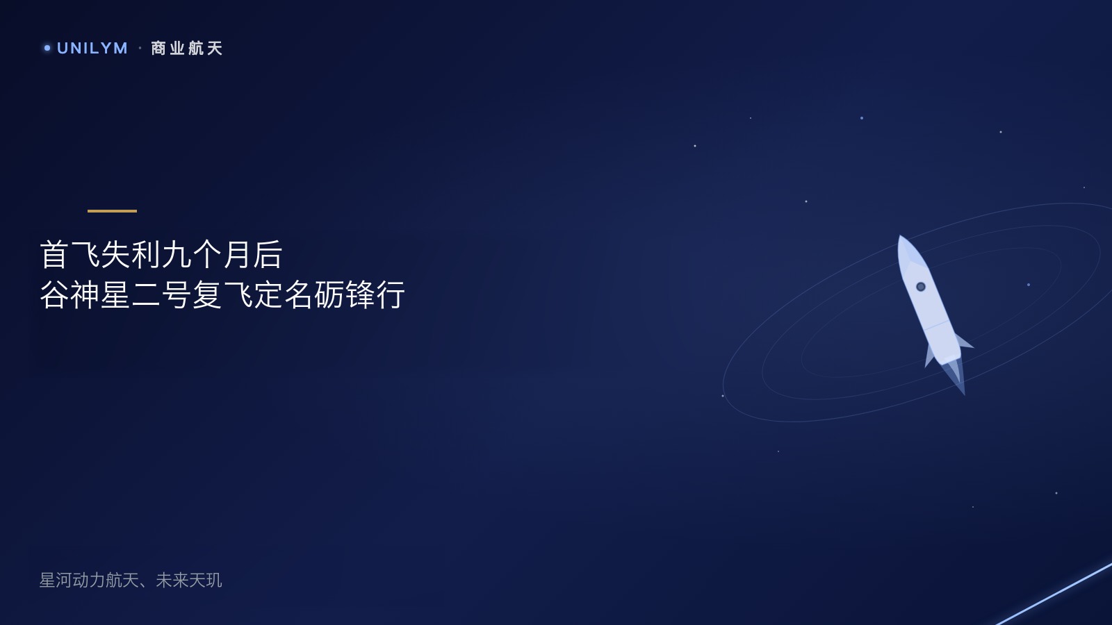 星封面商业航天模板:首飞失利九个月后,谷神星二号把复飞任务定名砺锋行